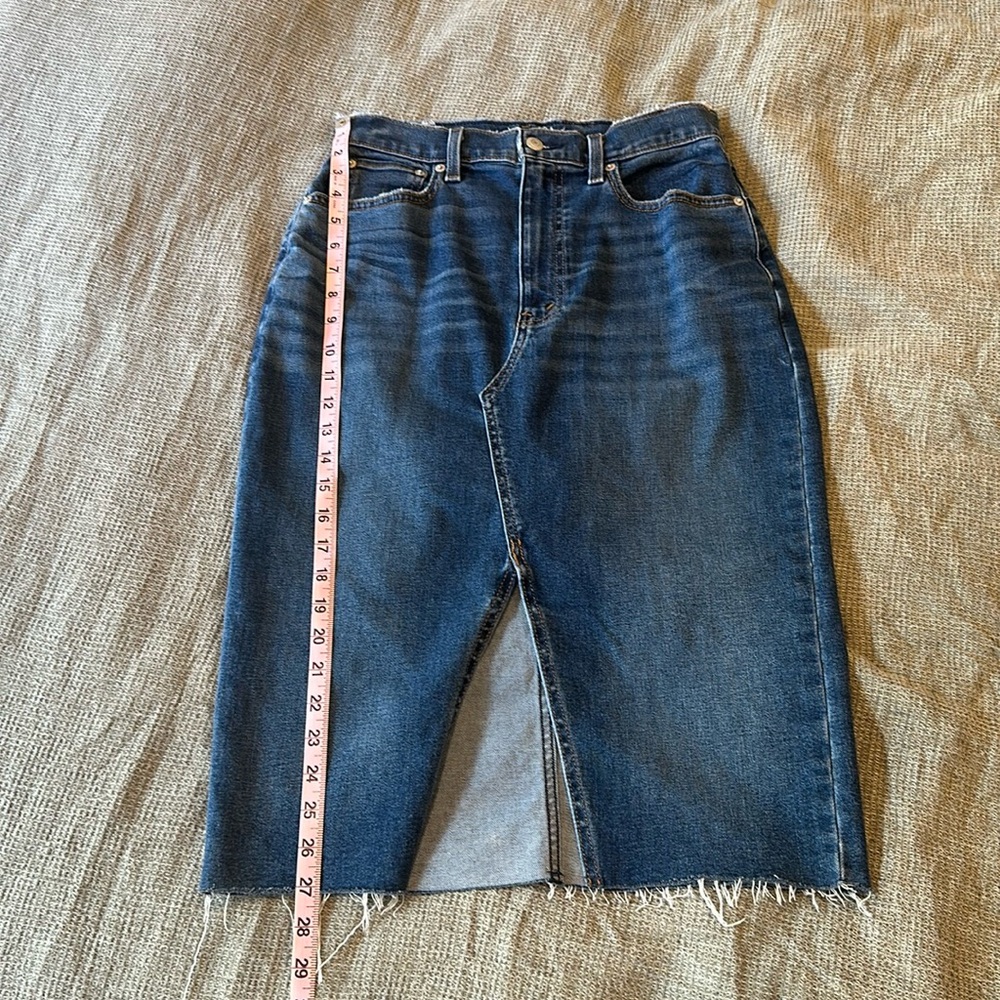 Abercrombie and Fitch denim midi skirt